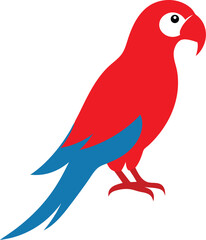 macaw bird silhouette 