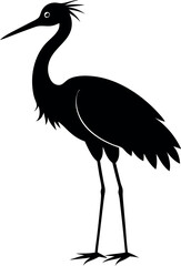 stork bird silhouette 