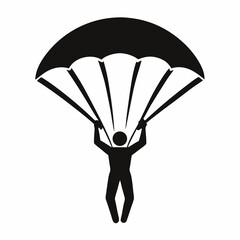 man with parachute