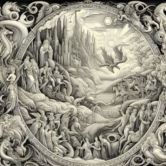 A linear eloquent bold borders