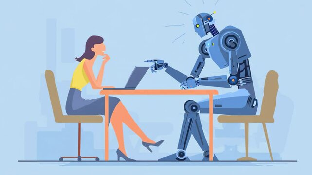 AI-powered technology assisting in a professional meeting