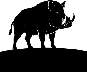 Rhino silhouette vector