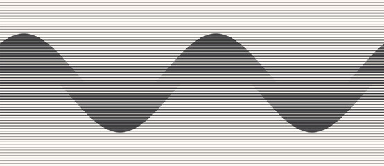 Obraz na płótnie Canvas Abstract art geometric background with lines. Optical illusion with waves and transition.