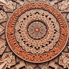 Decorative brick fountainv s center