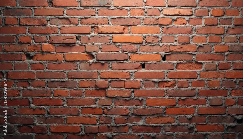 Poster old grunge red brick wall texture. rustic architecture abstract background. weathered brickwork patt