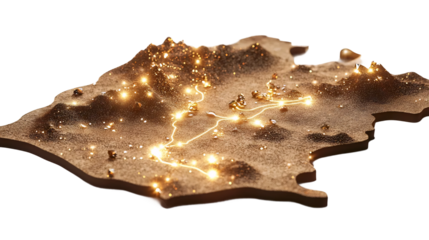 Glowing Treasure Map