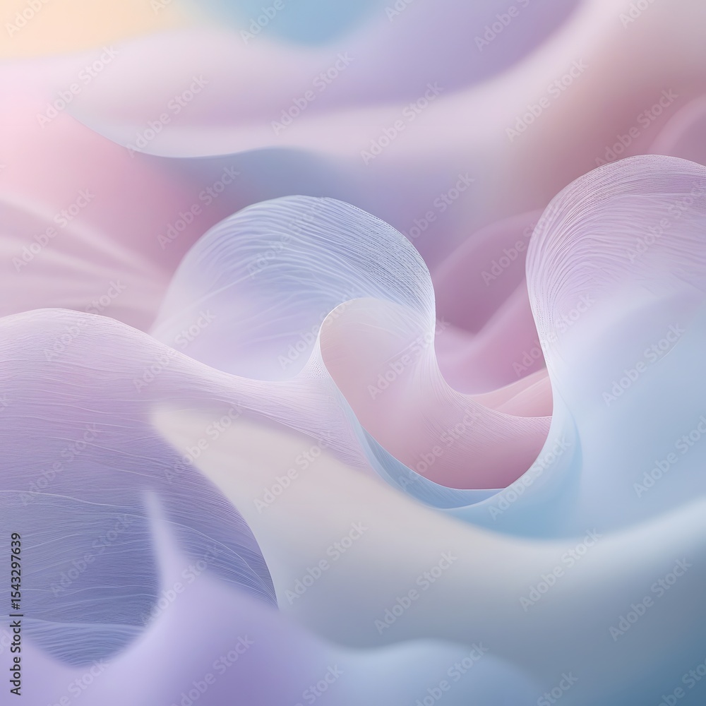Poster the abstract texture features a delicate pastel color scheme, blending seamlessly into gentle shapes