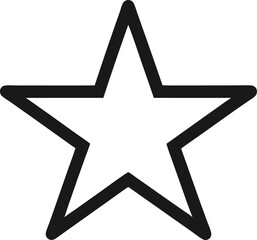 silver star isolated on transparent background