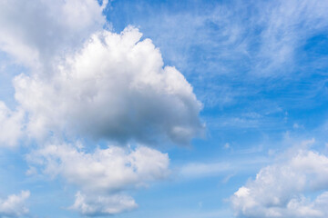6月の空　昼の青空に白い雲29