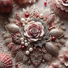 Lace Edged with lace trim