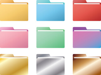 フォルダ　ディレクトリ　アイコン　セット	