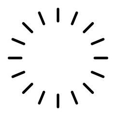 Sunshine icon vector. Rays of the sun illustration sign. Solar corona symbol. Sun web icon. Shine symbol design for web and app.