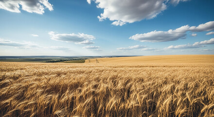 Obraz premium golden wheat field