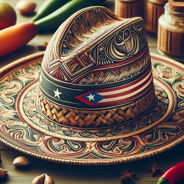 Puerto Rican Rican Pava hat
