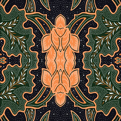 indonesian batik. indonesian batik pattern vector