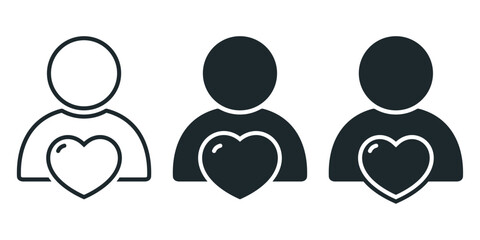 People love icon. Illustration vector