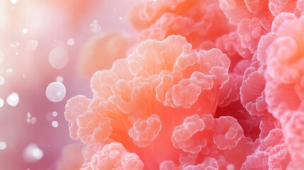 Delicate, coral-like formations in soft pinks and oranges.