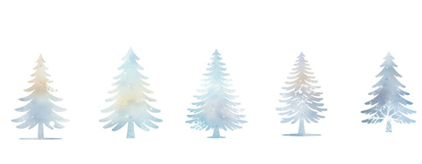 Obraz premium christmas tree set
