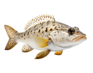 Naklejka premium Sand Fish: The detailed image unveils a speckled fish in its natural aquatic realm, the perfect image for marine life enthusiasts.