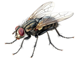 fly isolated on white background