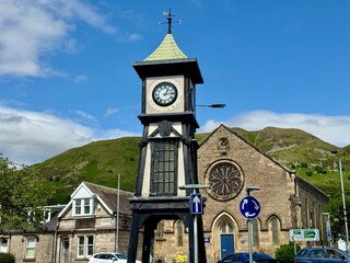 Beautiful view in Tillicoultry, a beautiful town surrounded by hills in Clackmannanshire, Scotland