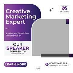 Corporate Creative Marketing Expert Poster design 2025