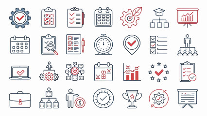 Business and Productivity Icon Set
