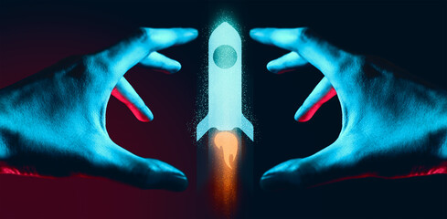 hand of businessman interactive touching a holographic of transaction financial network data...