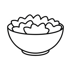 corn flakes minimal line art graphic