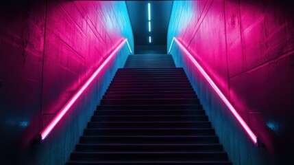 Neon Staircase