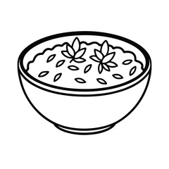 corn flakes minimal line art graphic