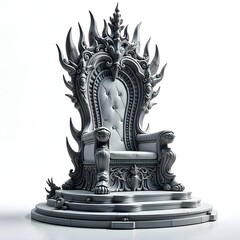 Blue luxury throne inside chamber high resolution photo