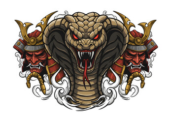 head of an devil snake