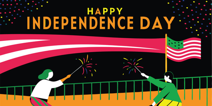 Happy Independence Day! Celebrate Freedom with Fireworks and Festive Spirit