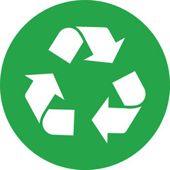 Obraz premium recycle symbol on white background