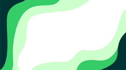 Fototapeta premium abstract green wave background with copy space