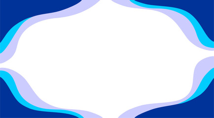 Abstract blue and white background with copy space
