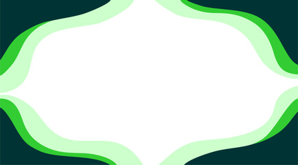 abstract green wave background with copy space