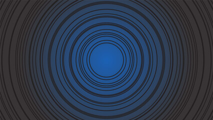 Modern blue abstract background, the look of stainless steel, circular lines on a blue background