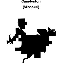 Camdenton (Missouri) blank outline map