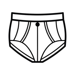 men underwear black vector graphic