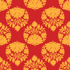 pasiely pattern, Golden Heritage Bloom seamless pattern