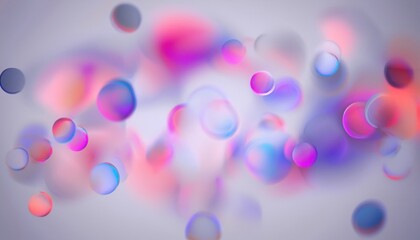ethereal abstract background with translucent iridescent bubbles in soft pink, blue, and violet hues ideal for web design, branding, poster, or UI interface