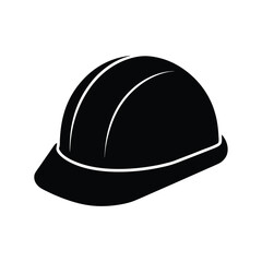 Fototapeta premium Hard hat safety silhouette vector illustration