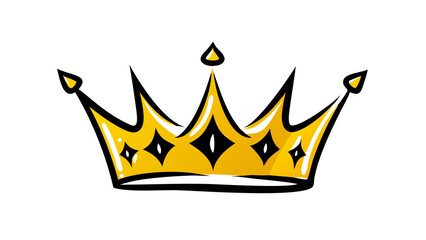 Silver crown vector icon realistic. Metallic crown isolated design template. Symbol of royal power, victory or luxury