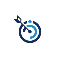 simple target arrow logo template