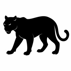 Obraz premium vector illustration of a black panther