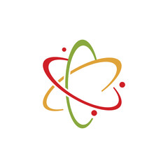 illustration of atom symbol logo © HORECCA