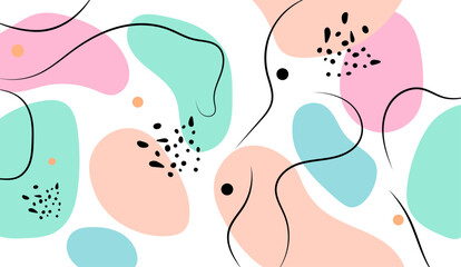 Nowoczesne pastelowe kolorowe abstrakcyjne tło 