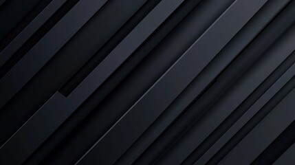 Obraz premium Dark, diagonal, layered geometric pattern